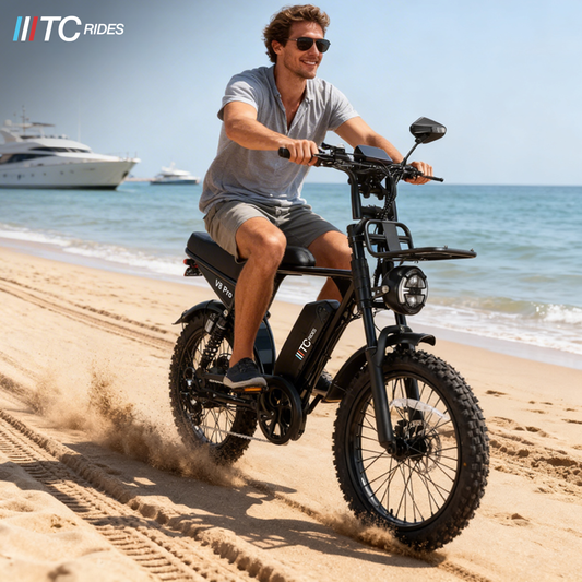 TC Rides V8 Pro 1000W Fat Tyre E-Bike NZ — Power Meets Practicality