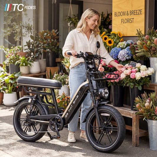 TC Rides Q9 Step Through — 1000W Fat Tyre E-Bike NZ | Comfort Meets Power