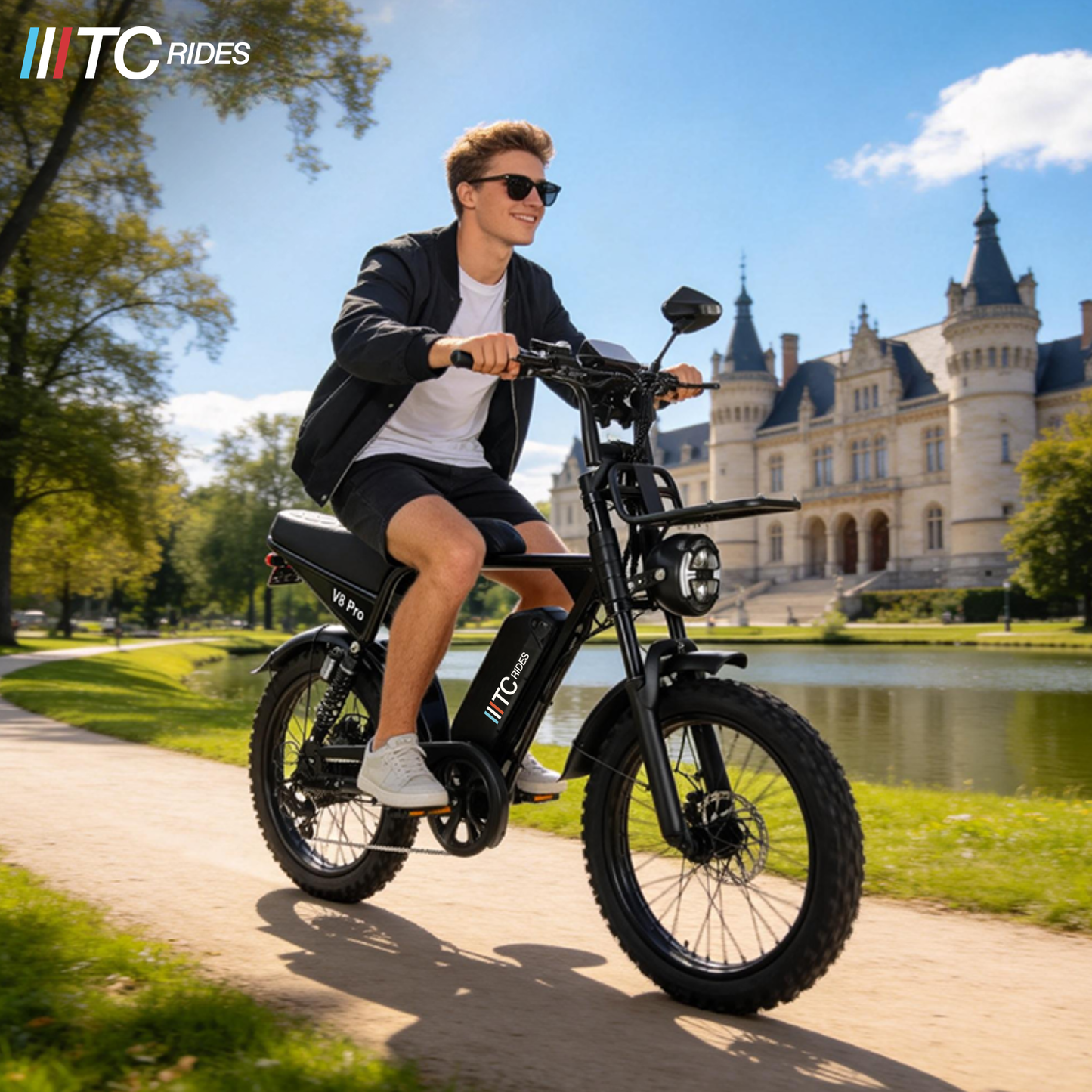 TC Rides V8 Pro 1000W Fat Tyre E-Bike NZ — Power Meets Practicality